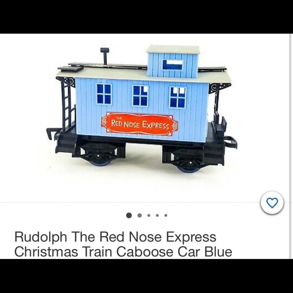 Rudolfs Express Christmas Train 2 cars and tracks.